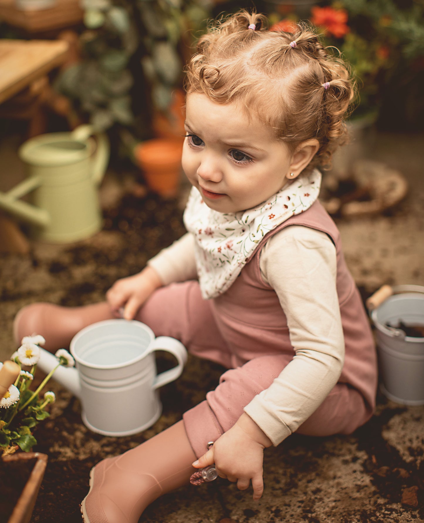 Grow-with-me Jumpsuit. Solid mauve