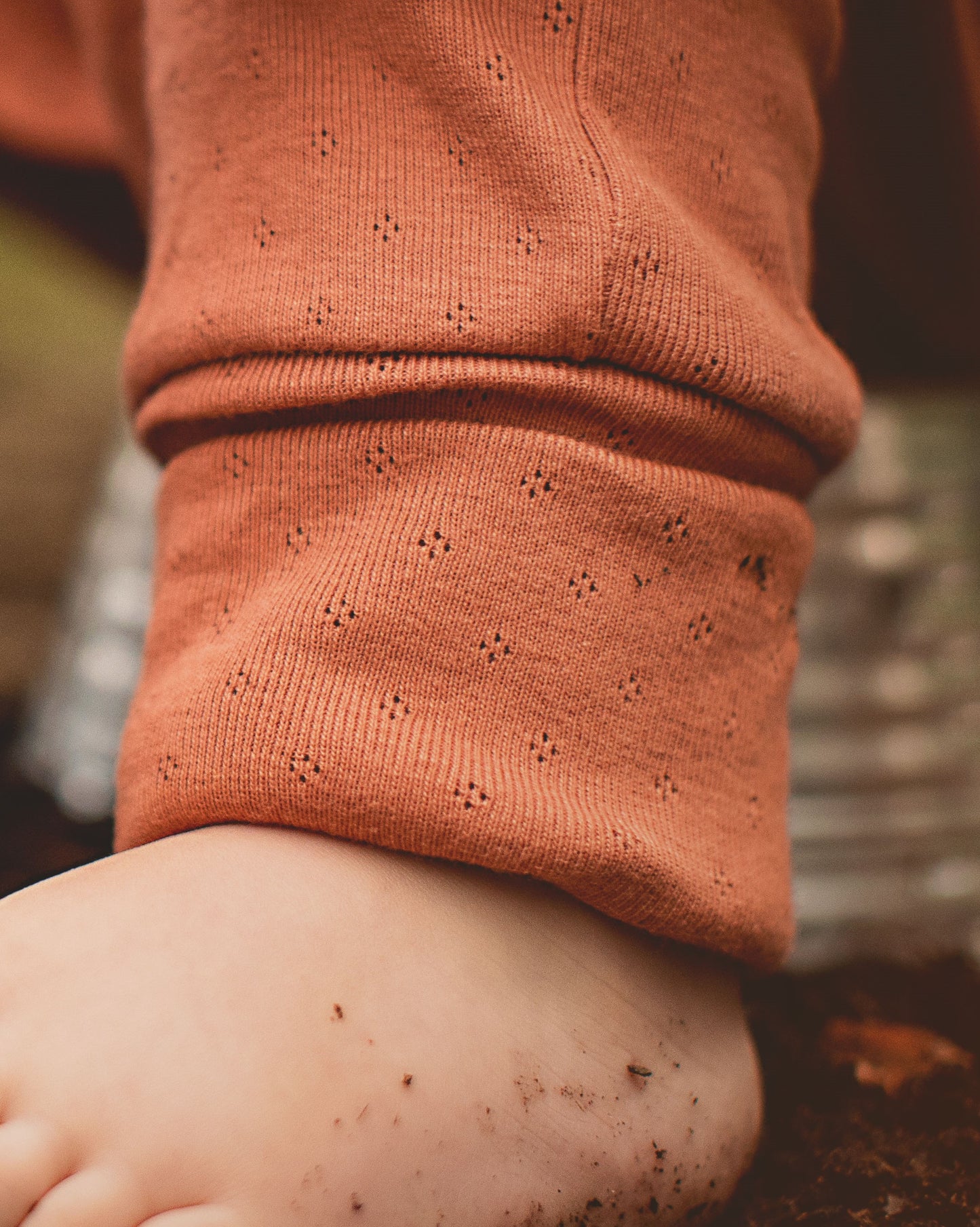 Grow-with-me Jumpsuit. Textured Terracotta