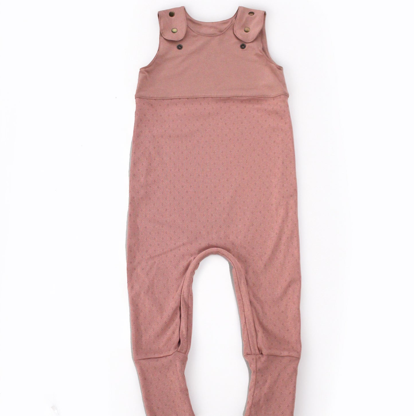 Grow-with-me Jumpsuit. Textured Mauve