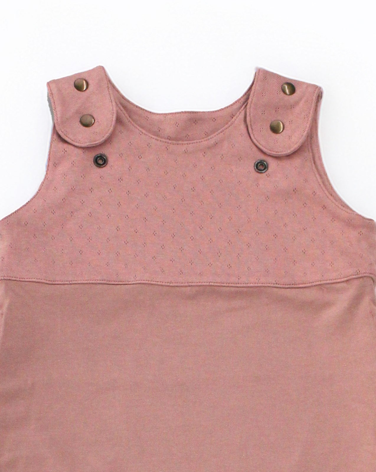 Grow-with-me Jumpsuit. Solid mauve