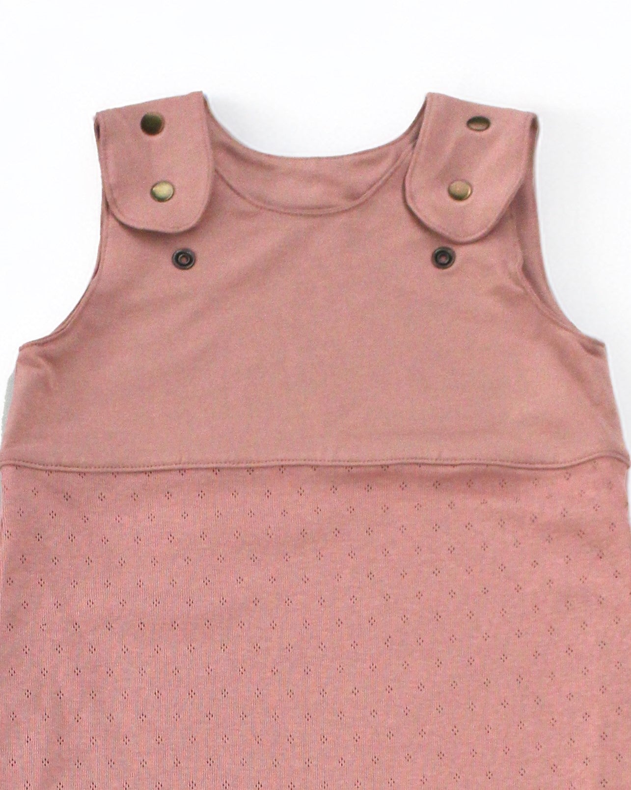 Grow-with-me Jumpsuit. Textured Mauve