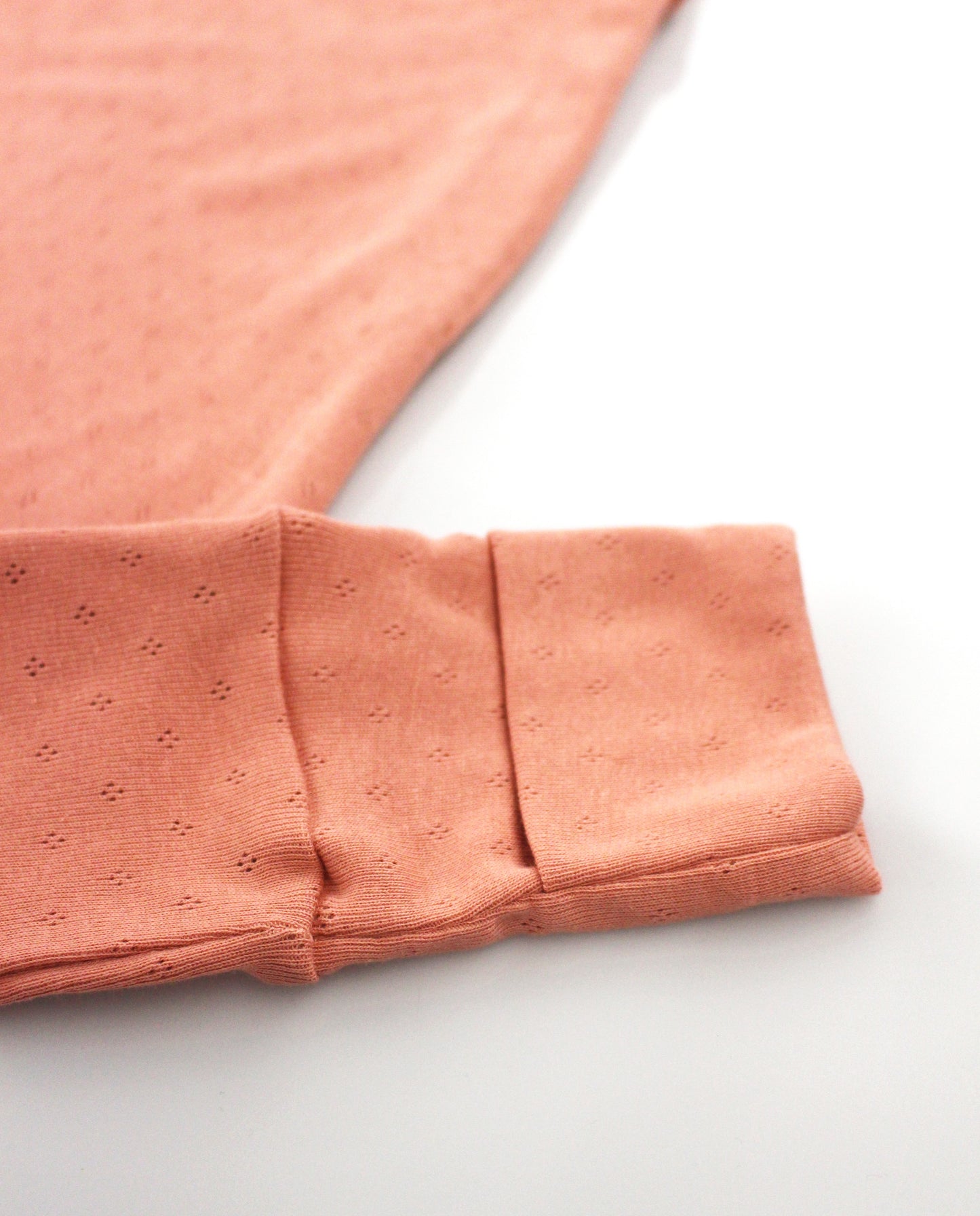 Grow-with-me Jumpsuit. Textured Coral