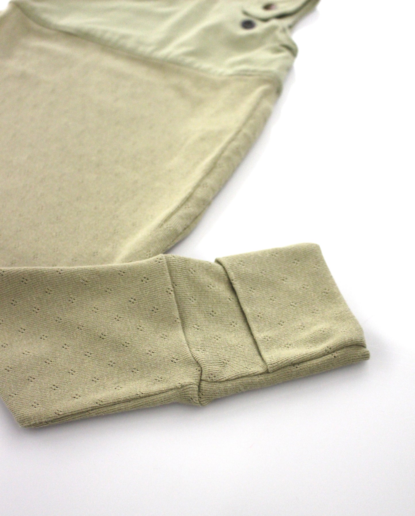 Grow-with-me Jumpsuit. Textured Green