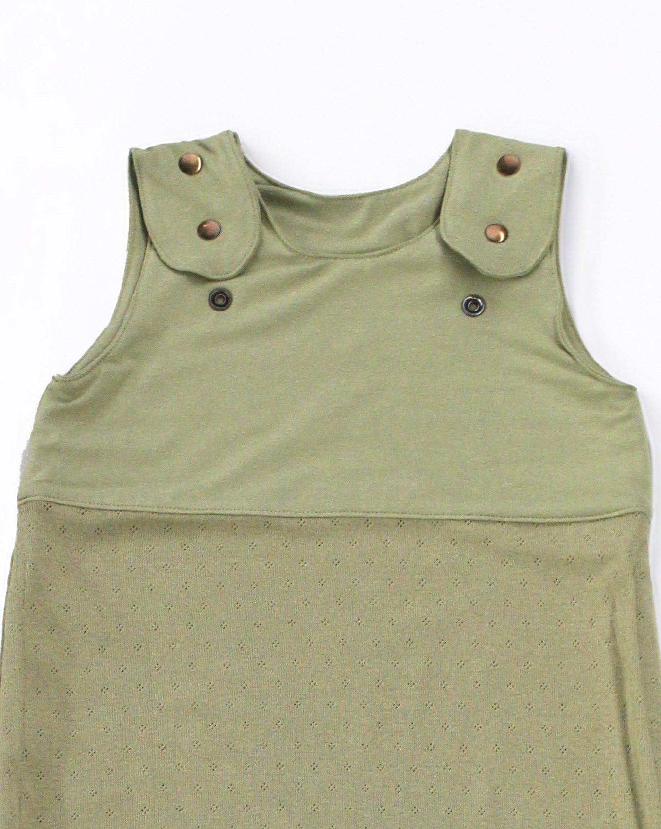 Grow-with-me Jumpsuit. Textured Green