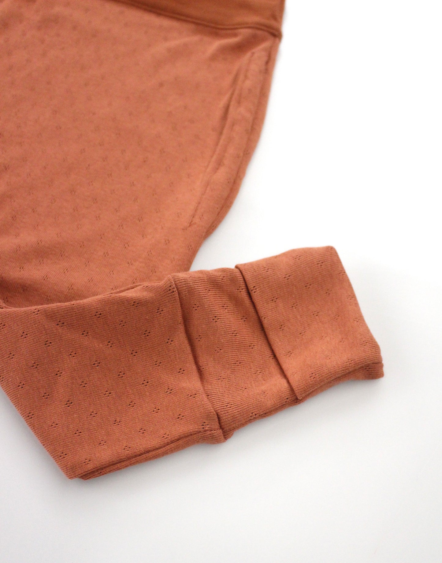 Grow-with-me Jumpsuit. Textured Terracotta