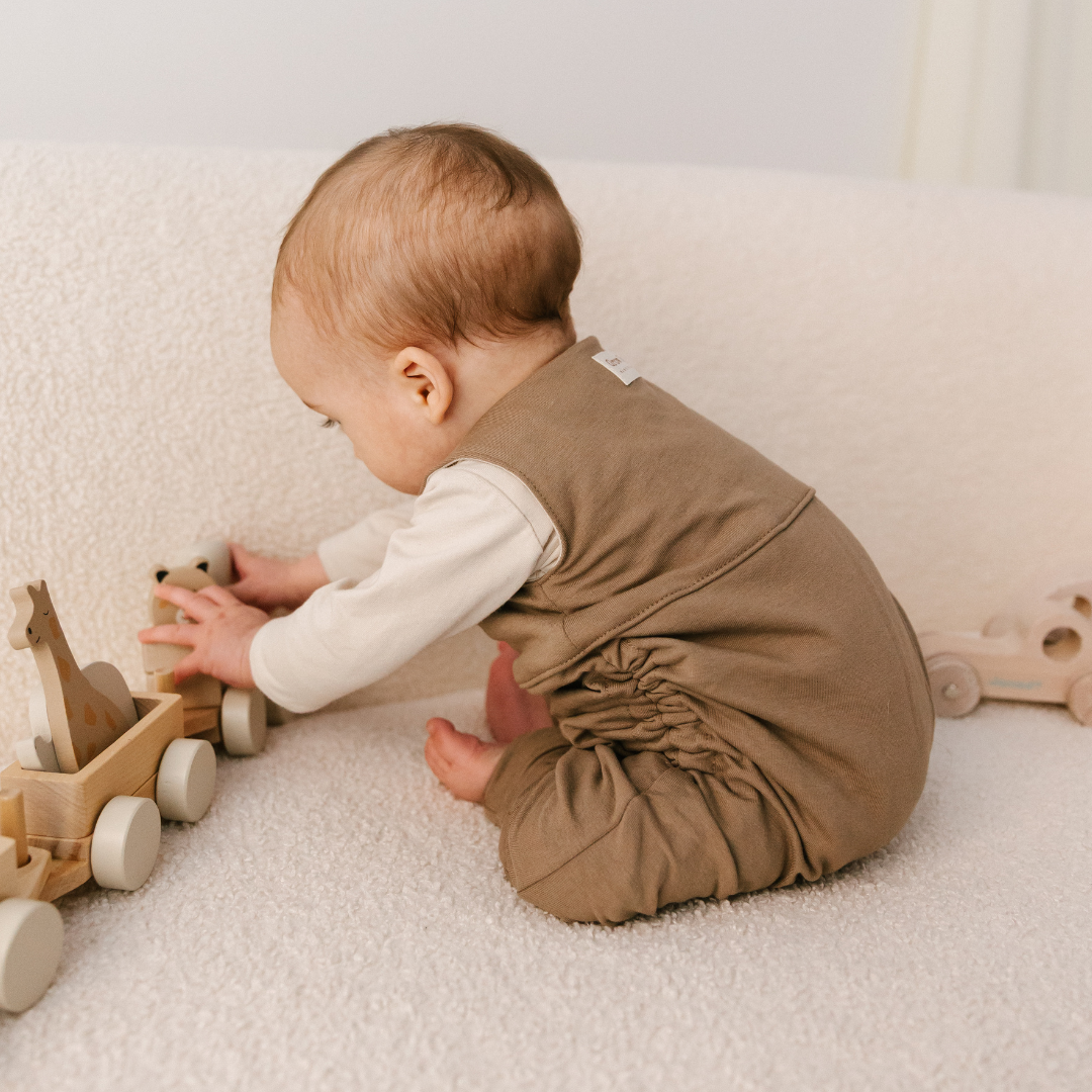 Mono ajustable. Taupe liso