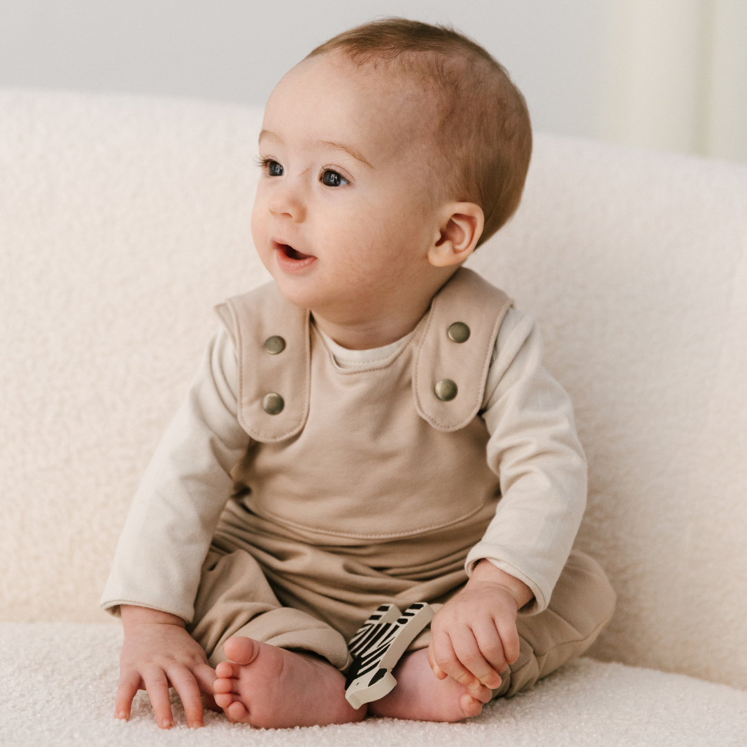 Mono ajustable. Beige liso